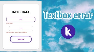 how to create TextBox Error  notification kodular | Nano Official