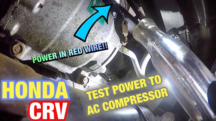 How to testing power to Honda CRV ac compressor || Honda AC compressor power test