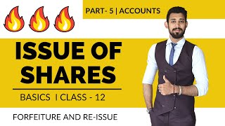 Issue of Shares | Forfeiture and Re issue | Class 12 | Accounts | Part 5