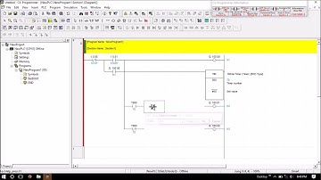 Diagram Ladder Star-Delta ( CX-Programmer )