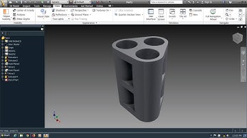 Autodesk Inventor Tutorials For Beginner Part 1 Only With Extrude Solid Tool