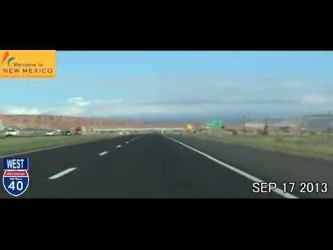 Albuquerque NM to Las Vegas NV Time Lapse Drive - YouTube