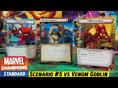 Marvel Champions Sinister Motives Scenario 5 VENOM GOBLIN vs Spider-Ham and...