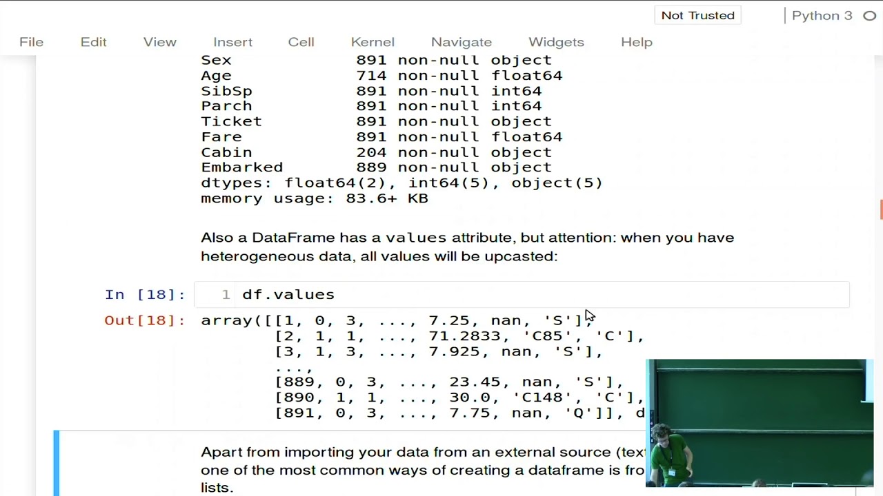 Image from EuroSciPy 2017: Pandas