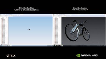 Siemens Teamcenter Vis Video CPU only vs. NVIDIA GRID K2 with Citrix XenDesktop