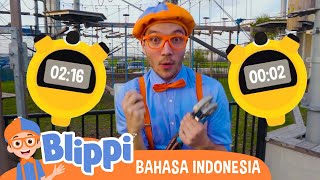 Taman Petualangan - Balapan Super Cepat! | Blippi Bahasa Indonesia - Video Anak | Petualangan Blippi