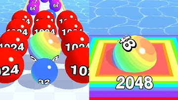 Ball Run 2048 - All Levels Gameplay Walkthrough | Run Ball 3D Level 21 to 25