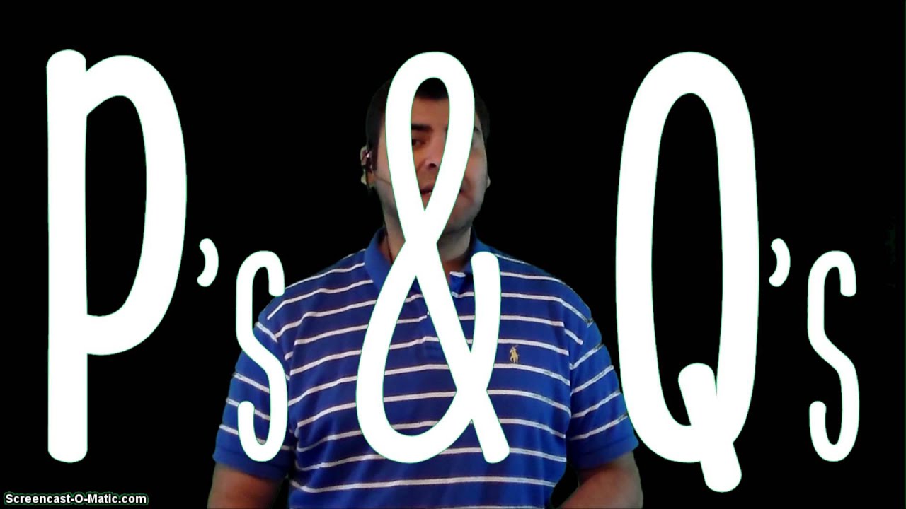 Logic Video 01 Intro to Logic (Mind your P's & Q's) YouTube