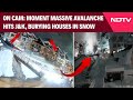 Moment Of Sonamarg Avalanche | On Camera, Massive Avalanche Hits Sonamarg, Burying Houses In Snow
