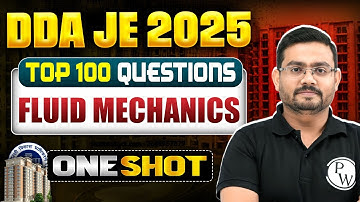 Fluid Mechanics in ONE SHOT | DDA JE Mechanical Classes | Fluid Mechanics DDA JE 2025