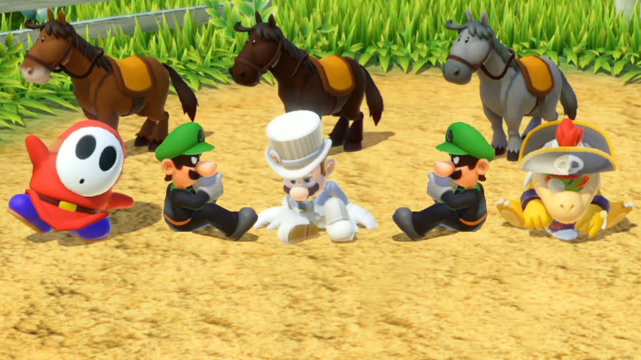 【スーパー マリオパーティ】ミニゲームヘイホーvsマリオvsクッパJr  vsルイージ