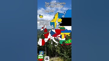 Top 3 Comments Change EuropeDay 34 #like #subscribers #shorts #europe #mapchart #map