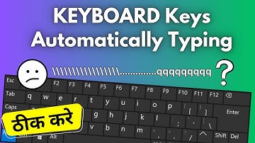 How To Fix KEYBOARD Keys Automatically Typing | Keyboard Automatically Typing Issue