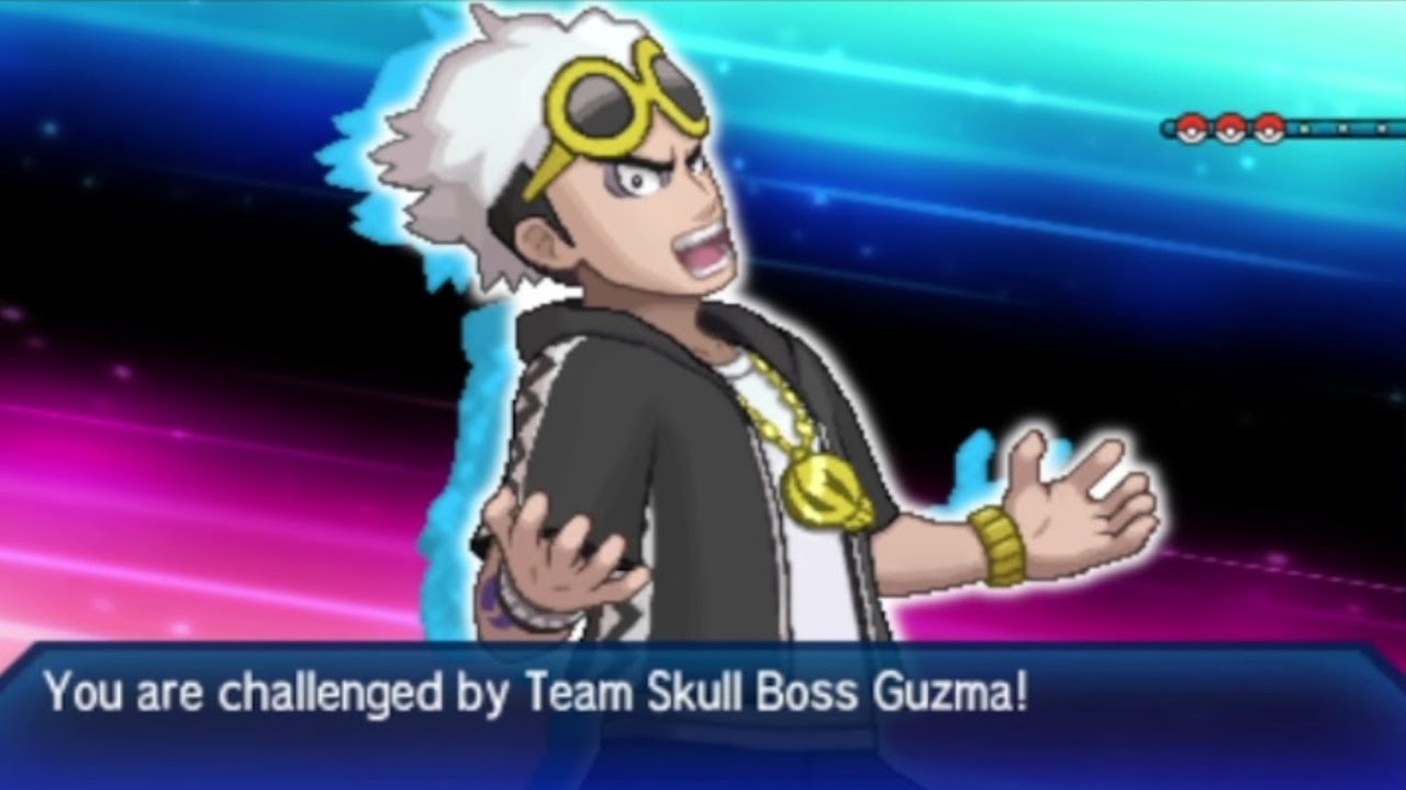 Pokémon Ultra Sun/Ultra Moon Guzma Battle (Po Town/Shady House) YouTube