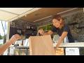 A hamburger food truck run by a female motorcycle enthusiast. キッチンカー street food