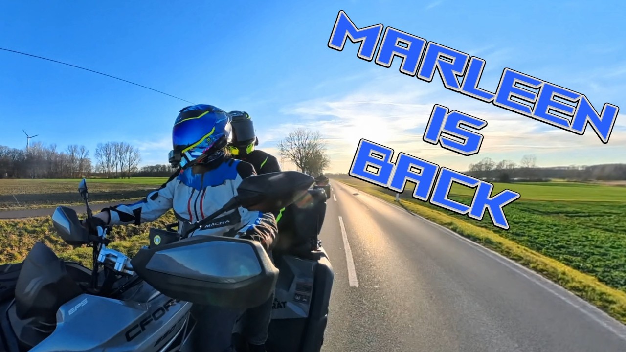 Marleen trainiert mich durch die Gegend zu fahren / CF Moto Cforce 850