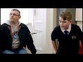 Funny cheeky scottish kid with tourettes swearing and insulting people