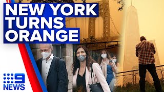 Canada wildfires make New York air among worst in the world | 9 News Australia