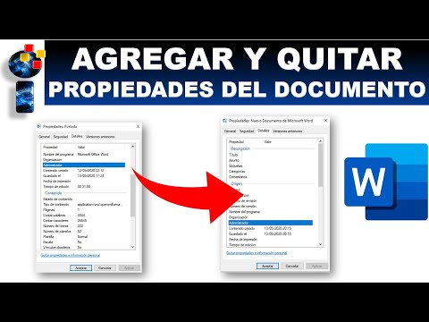 Video: ¿Cómo elimino las propiedades del documento en Word 2016?
