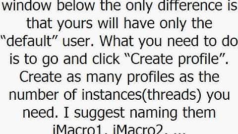 Multi-threading iMacros for firefox