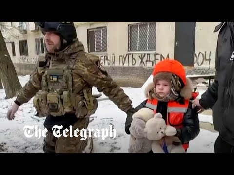 Ukraine war: six-year-old girl evacuated out of besieged bakhmut in rescue mission