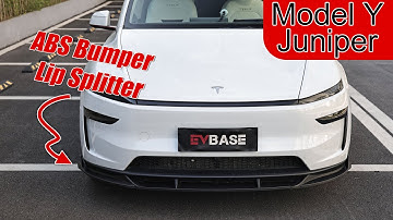 Model Y Juniper Front Lip ABS Bumper Lip Splitter with Fang-Style for Tesla