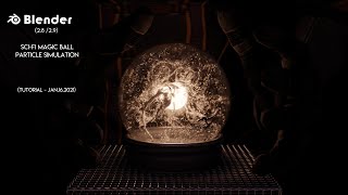Blender | Sci-Fi Magic Ball / Orb - Particle Simulation | 4K PREVIEW