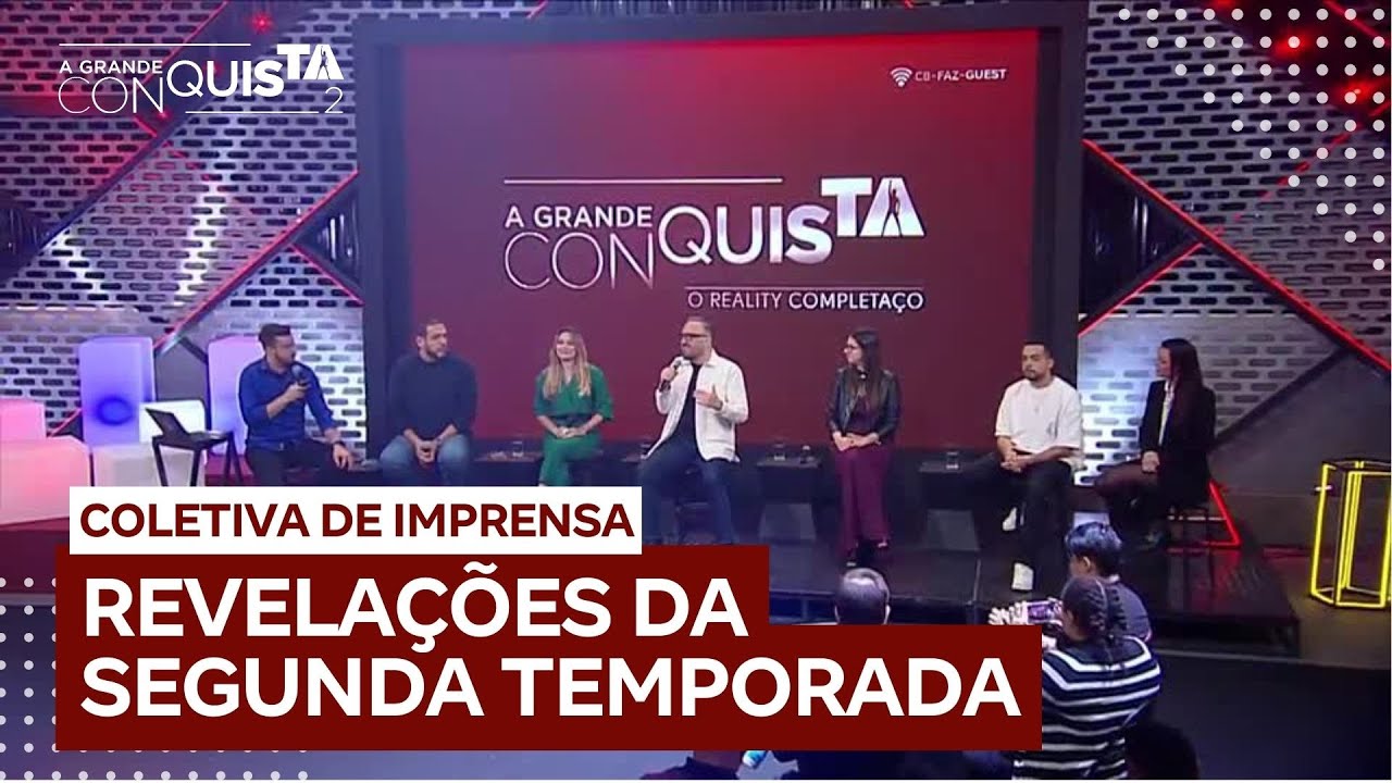 Assista à íntegra da coletiva de imprensa de A Grande Conquista 2