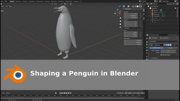 Shaping and Modeling a penguin in Blender 3D