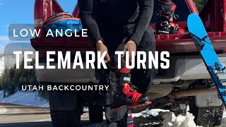 Low Angle Telemark Turns In Utah Backcountry Day 1 Of The 202425 Season First Published 12.7.24