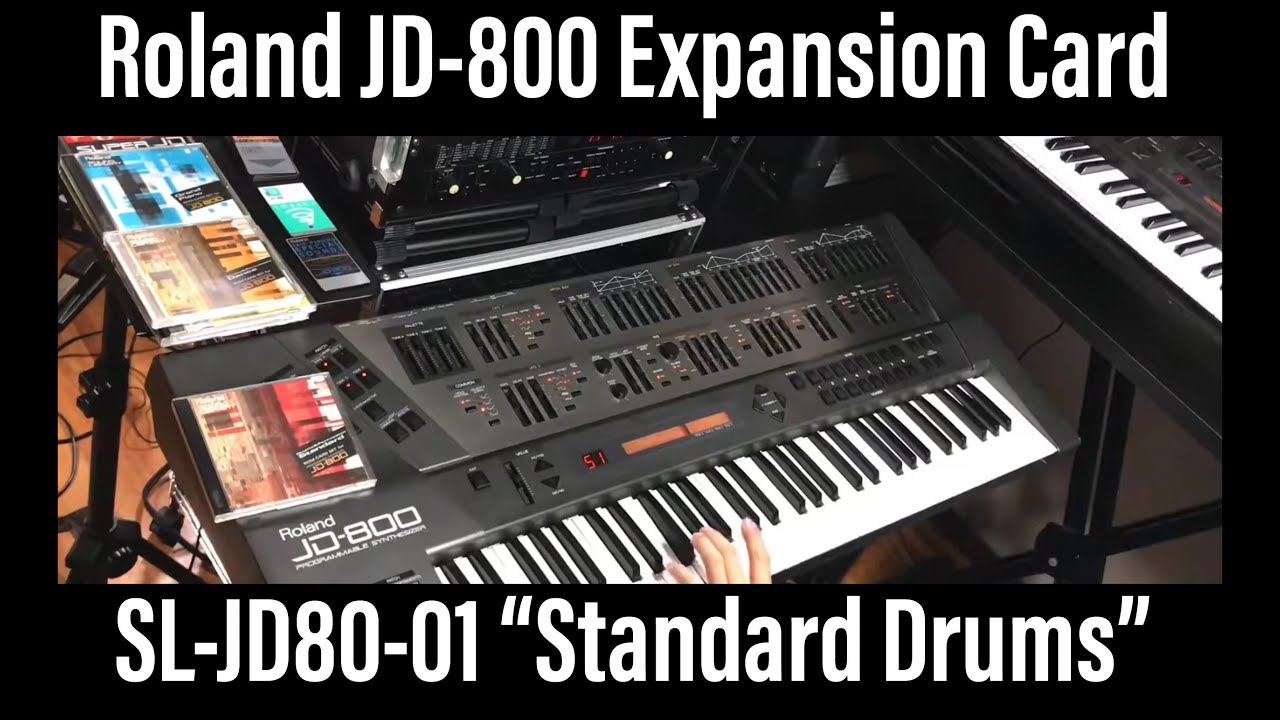 (2/2) Roland JD800 SL-JD80-01 Standard Drums Sound Card preset patches ...