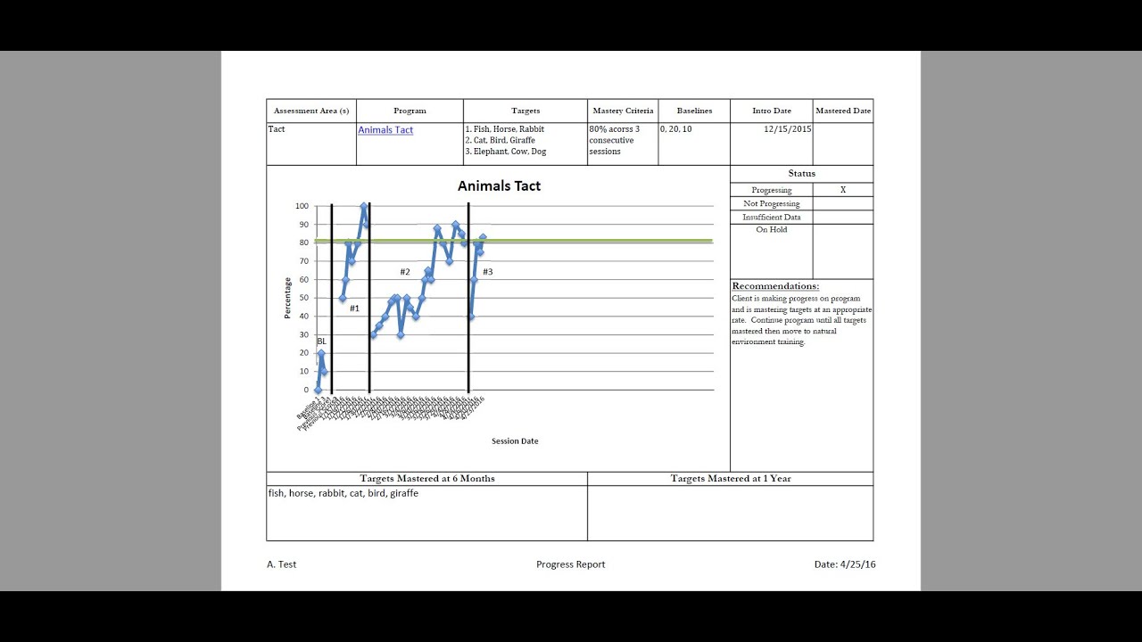 Product Review: ABA Program Graph - YouTube