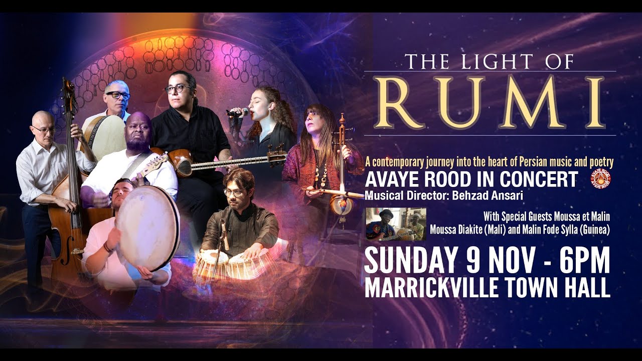 Toontopia Rumi Concert The Light of Rumi – Avaye Rood in Concert 13 - YouTube