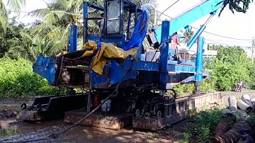 CÁCH DI CHUYỂN ROBOT ÉP CỌC BÊ TÔNG