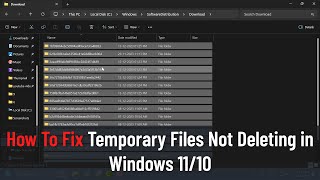 how to fix temporary files not deleting in windows 11/10 (guide)