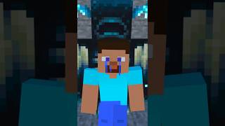 Steve cried. Alex made a scary cave! #minecraftanimation