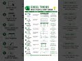 10 Excel Tricks Most People Don’t Know | Save Hours in Excel ⚡📊#Excel #ExcelTips #ExcelTricks #tips