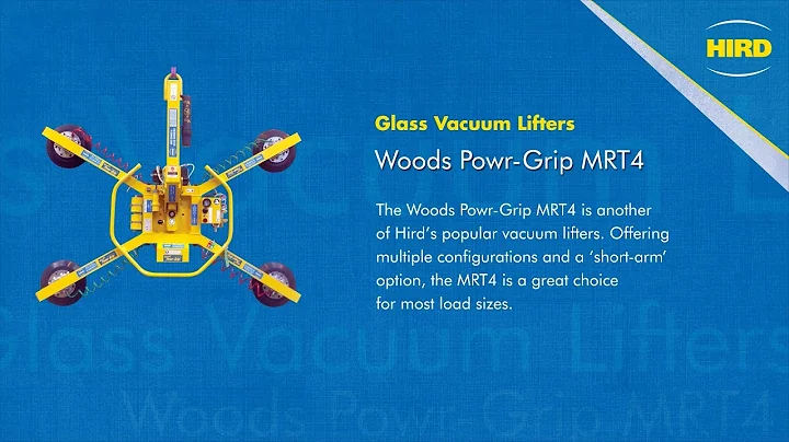 Woods Powr-Grip - MRT4 - Glass Vacuum Lifter from Hird