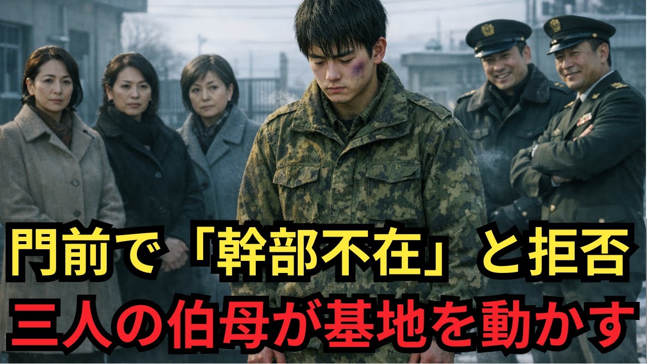 「幹部は不在です」と言われた伯母3人──だが次の瞬間、“基地トップ”が姿を現した