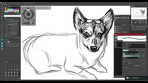 Sketches : Tifa Corgi : 002 [Open Canvas]