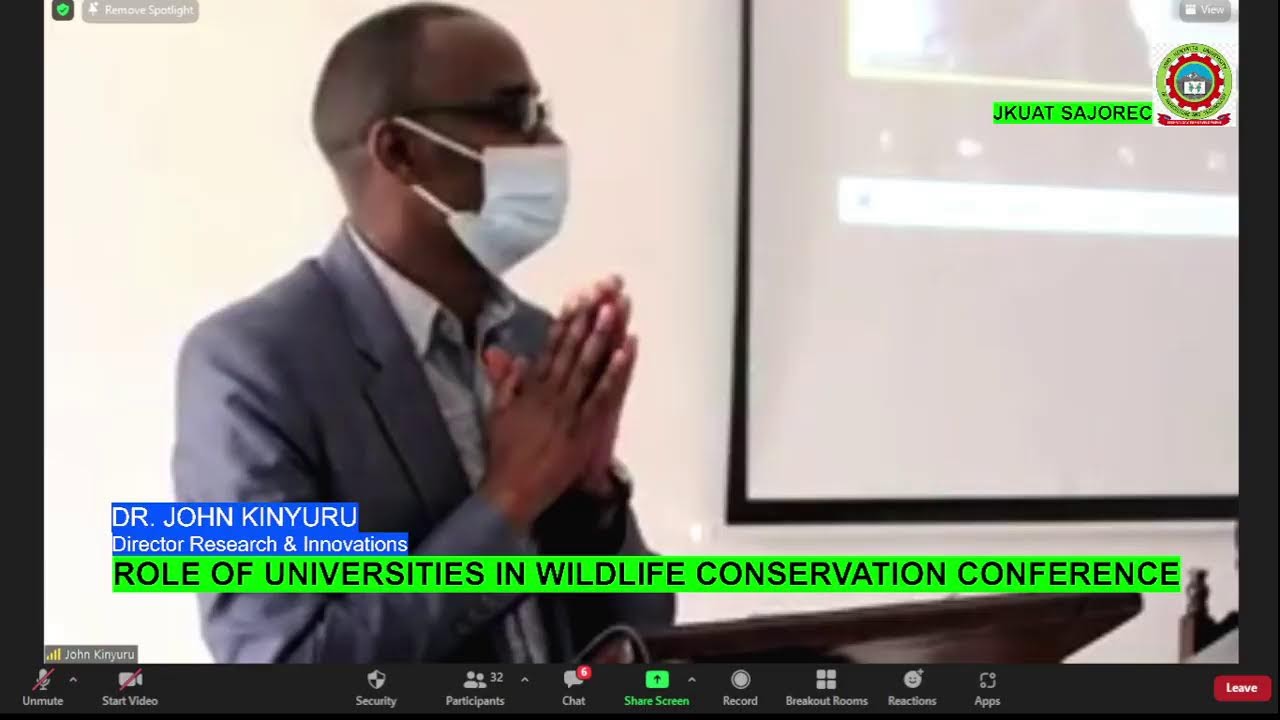Role of Universities in Wildlife conservation Conference - YouTube