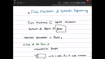 Lecture 1, part 1 -- Introduction to Fluid Mechanics & Dimensions