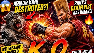 ARMOR KING vs PAUL Full Match! 😱 One Mistake Changed EVERYTHING! | TEKKEN 8
