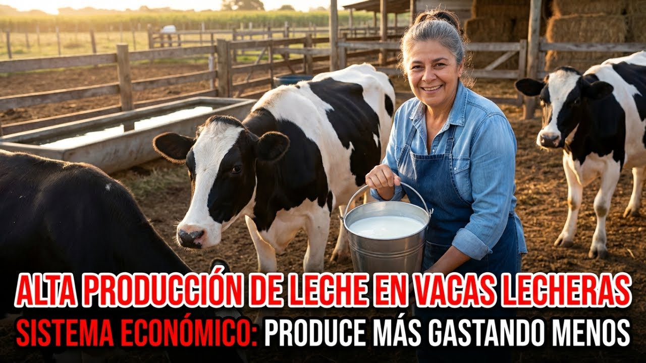 ALTA PRODUCCIÓN DE LECHE en VACAS lecheras con un SISTEMA ECONÓMICO Produce Más Gastando Menos