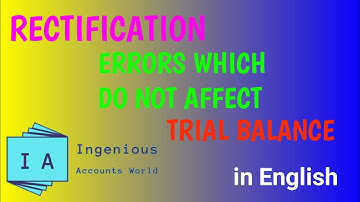 Rectification - errors which do not affect TB(in English)