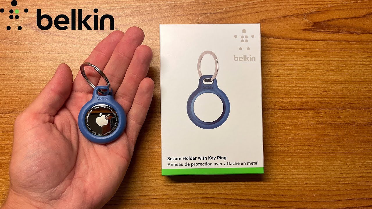 Belkin Secure Holder with Strap for AirTag (4-Pack) - Blue - Apple