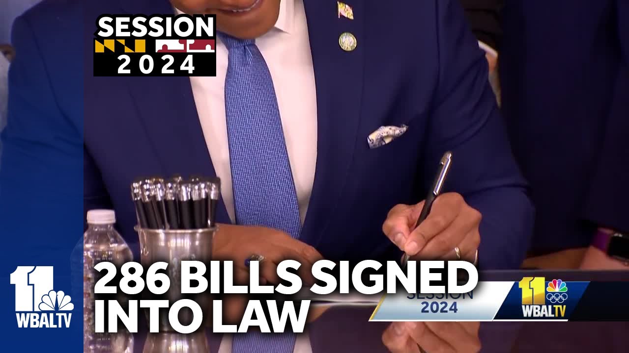Maryland Gov. Wes Moore signs 286 bills into law - YouTube
