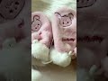 kawaii fluffy gloves review cute bear pastel winter accessories touchscreen test #shorts