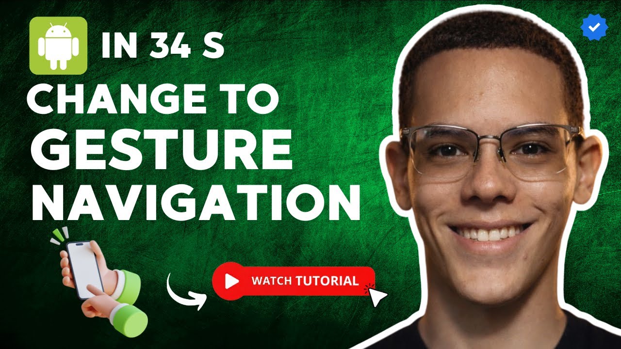 How to CHANGE GESTURE NAVIGATION to BUTTONS in ANDROID in 34 S - YouTube