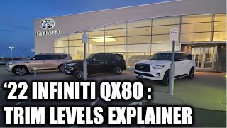 2022 INFINITI QX80 Trim Levels Explained Grade Walk